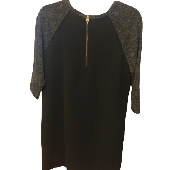 Ann Taylor Loft Black Gray Dress Size 4 EUC - Picture 9 of 10